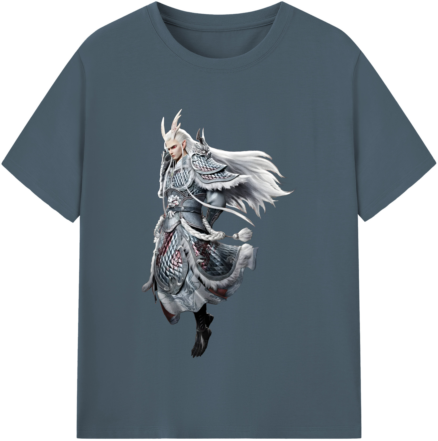 （画像用） Ne Zha 2 ナタ 魔童の大暴れ 綿100％半袖Tシャツ（フロントプリント）